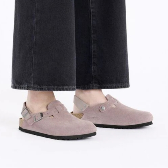 Birkenstock  Tokio Suede Leather  Faded-Purple - Picture 15 of 15